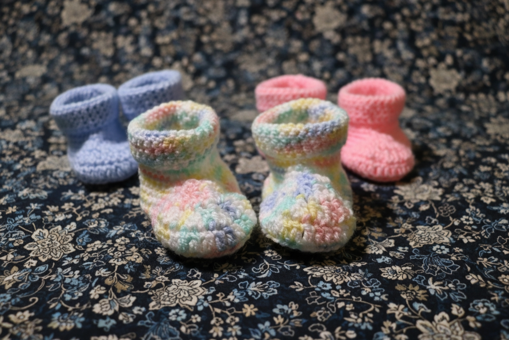 Handmade Crochet Baby Booties