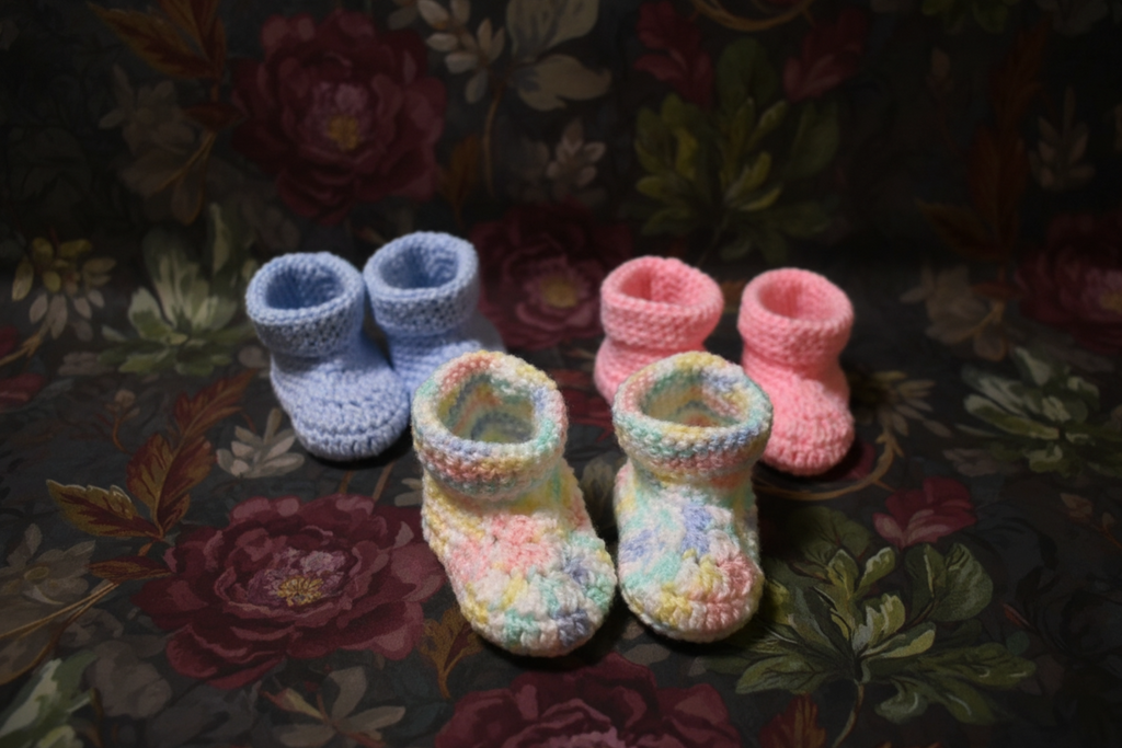 Handmade Crochet Baby Booties