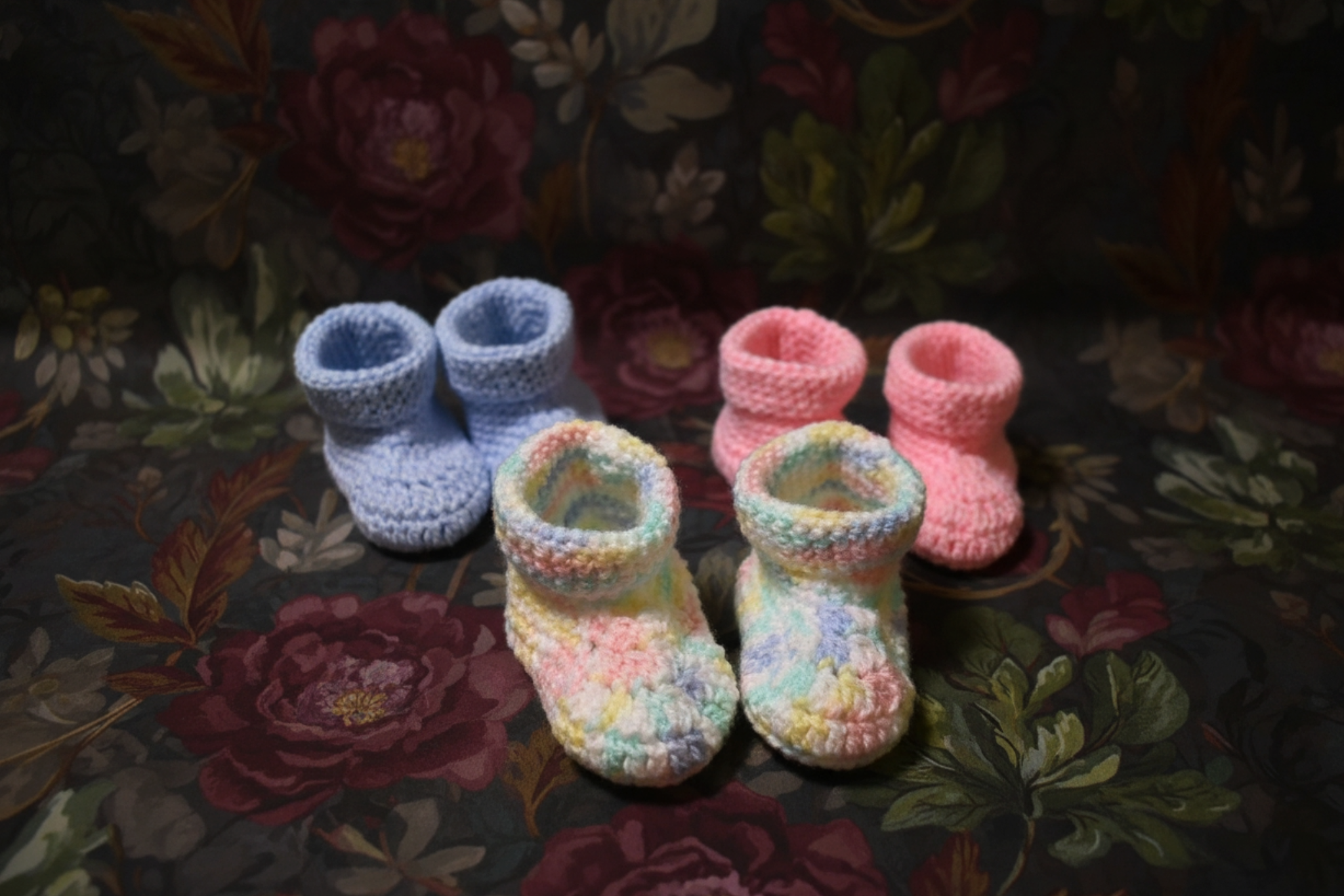 Handmade Crochet Baby Booties