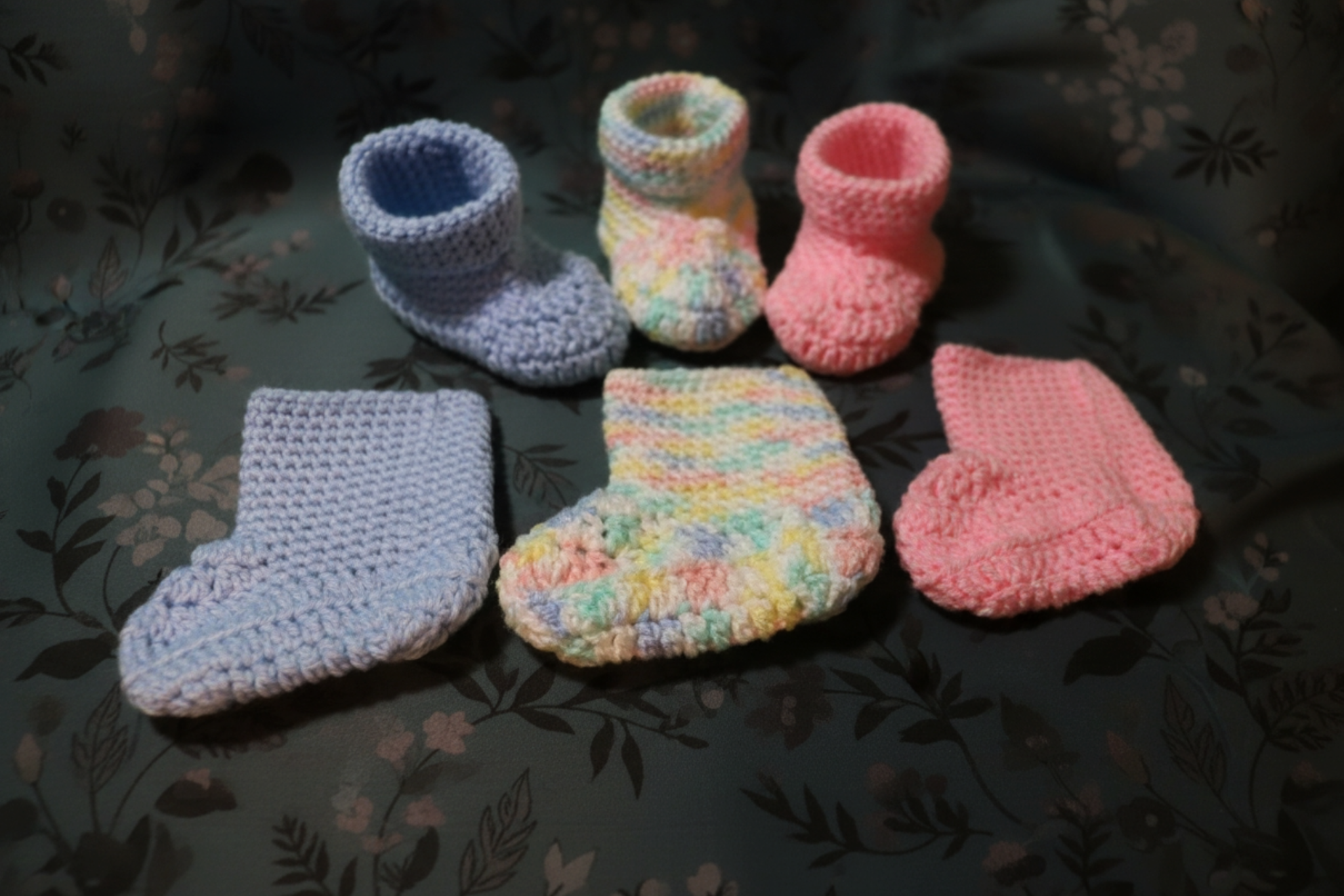 Handmade Crochet Baby Booties
